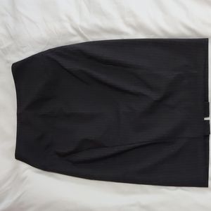 Pinstripe pencil skirt